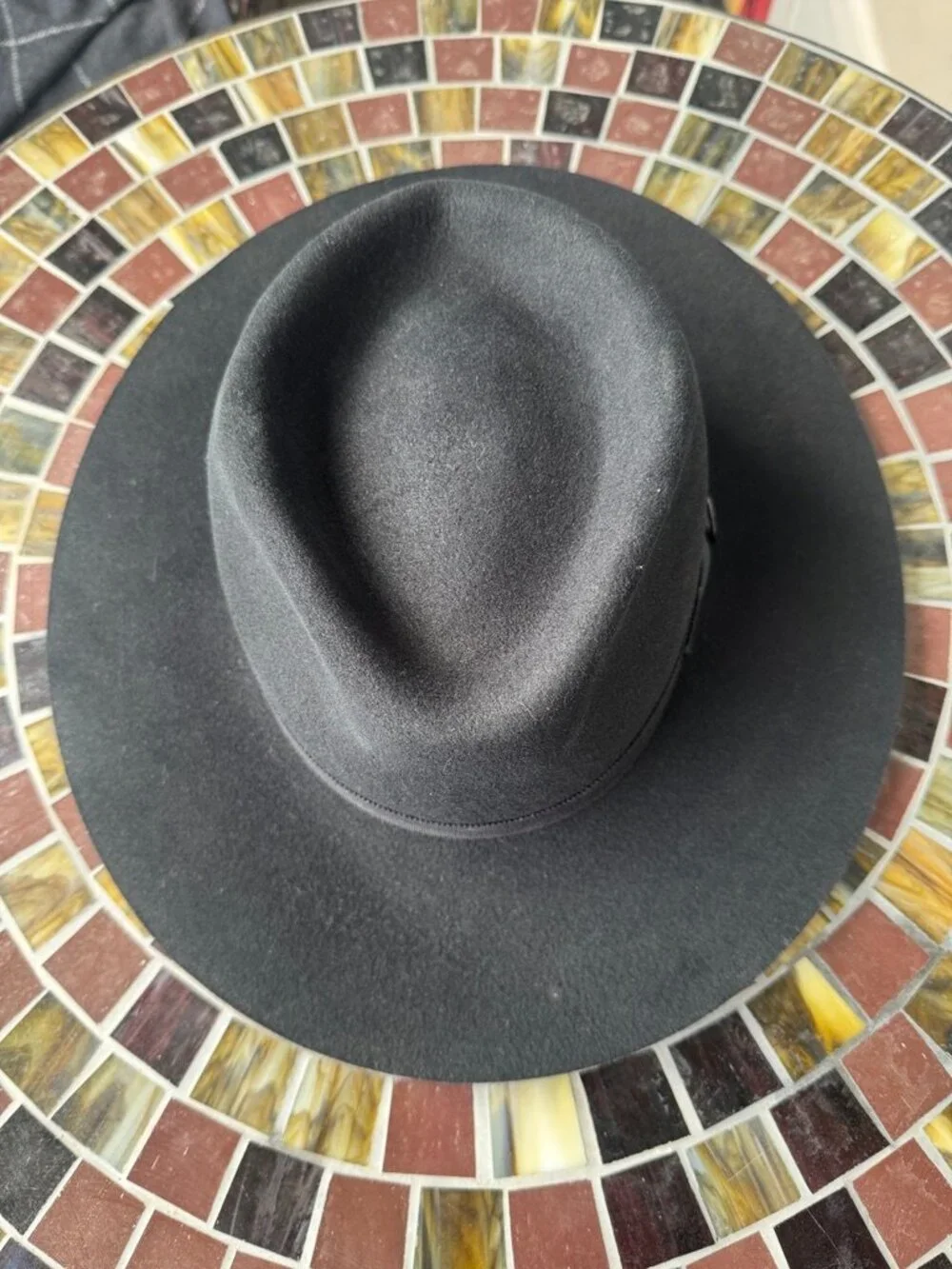 Goorin Bros BLACK FEDORA HAT Classic Style - Picture 2 of 5
